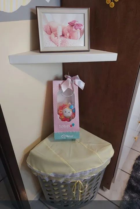 Cesto de roupa infantil com tampa - Foto 2