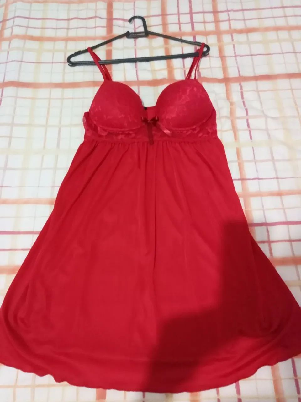 Camisola Feminina Vermelho Sensual Nova - Foto 4