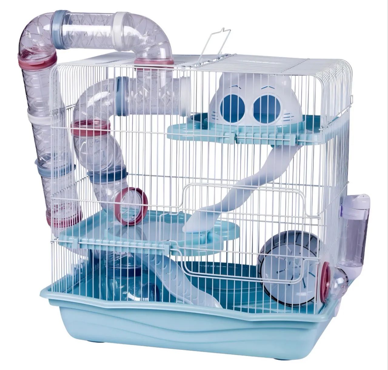 Safari Maze Cage, Large Size, for Hamsters, American Pets, Light Blue Color