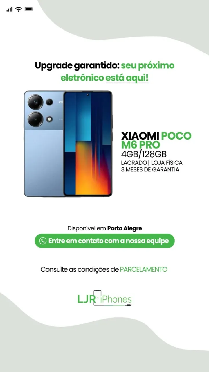 XIAOMI POCO M6 PRO 128GB - NOVO LACRADO - LOJA FÍSICA