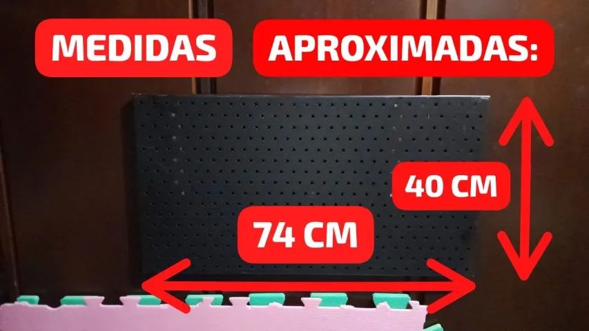 Quadro Metálico Mural Para Fotos - Preto (74 cm X 40 cm) - Foto 2