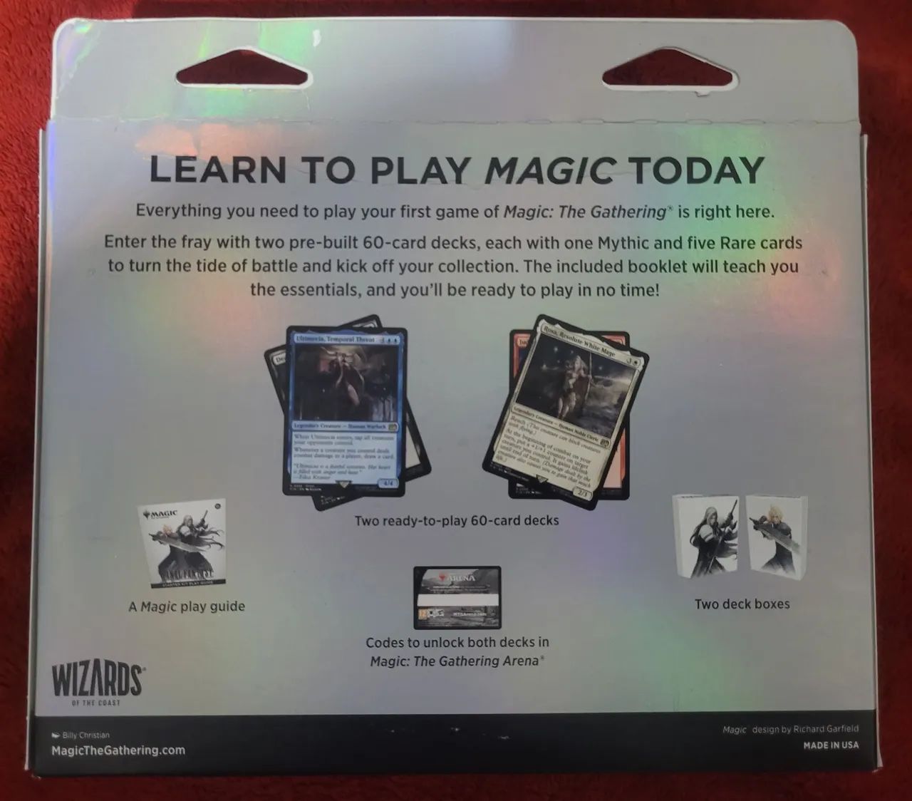 FINAL FANTASY MAGIC THE GATHERING スターター Magic Final Fantasy - Starter Kit - Deck Para 2 Jogadores Mtg Ff