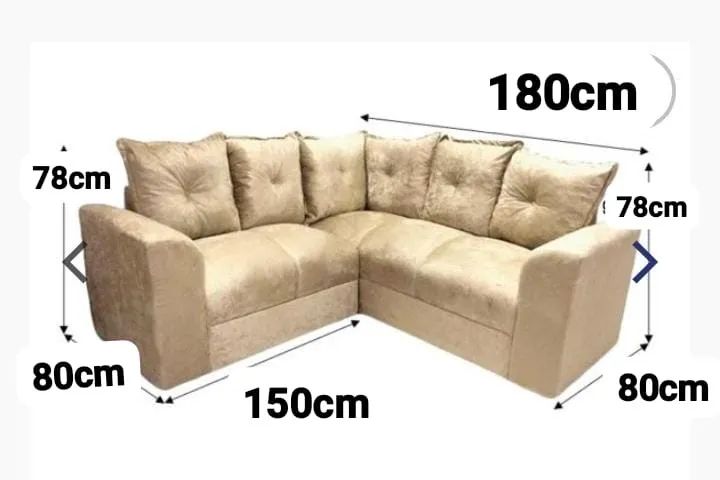 Sofá de canto em suede de fábrica  - Foto 3