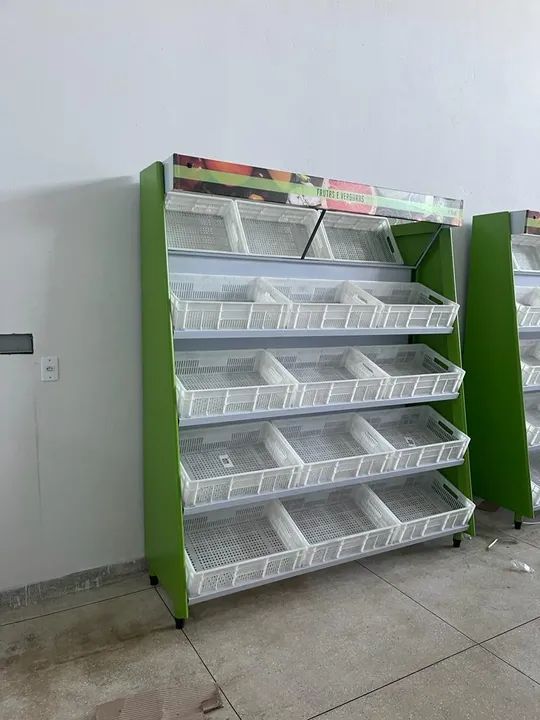 Verdureiros , Gôndolas , Check-Out e Rack-Cereal
