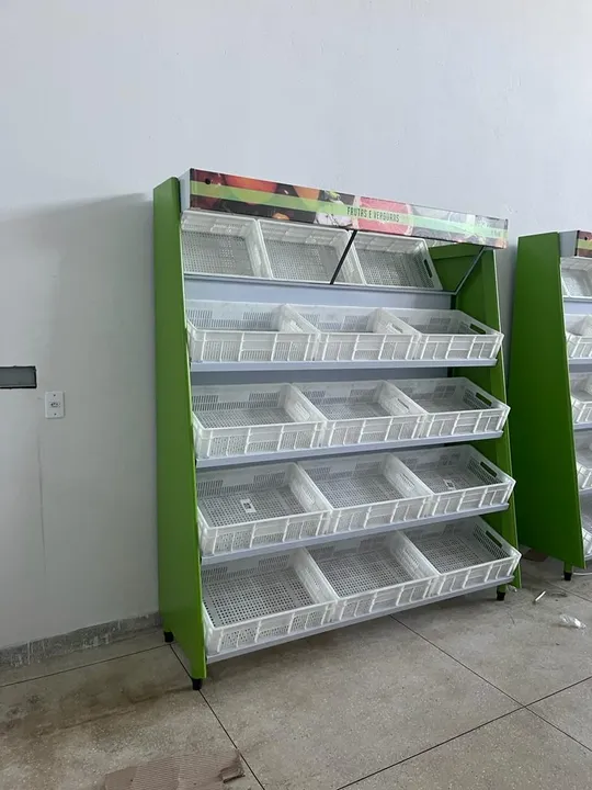 Verdureiros , Gôndolas , Check-Out e Rack-Cereal