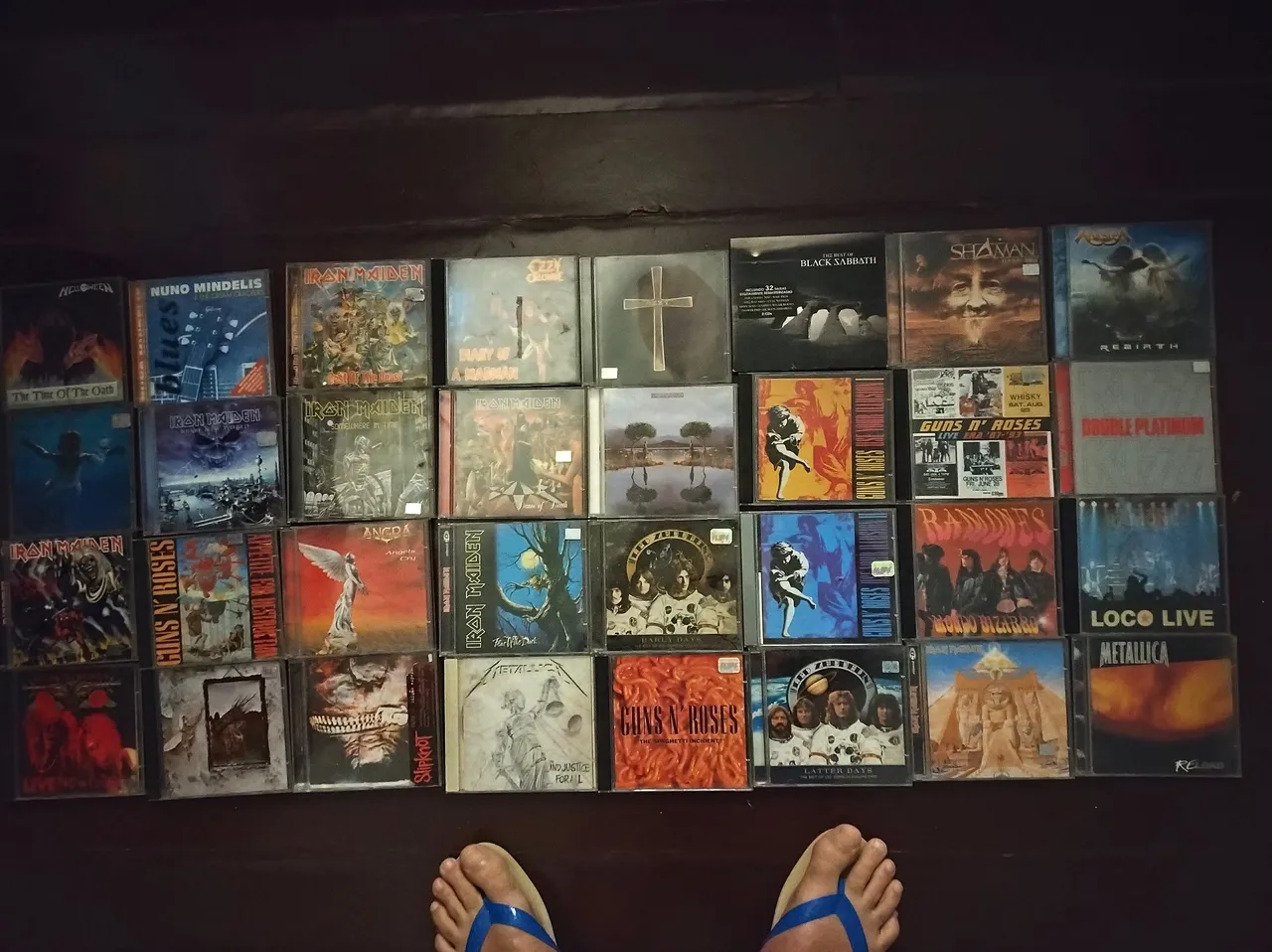 Coleção de CDs de Rock e Metal