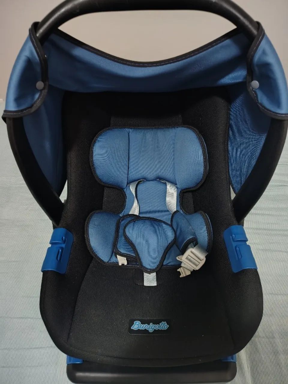 Conjunto Bebê Conforto Touring X E Base - Preto Liso Azul - Foto 6
