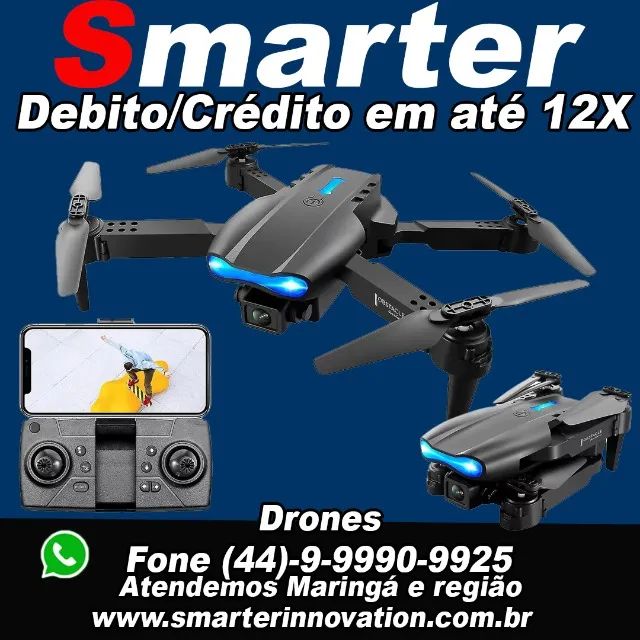 Drone e99pro com 2 Bateria e estojo 