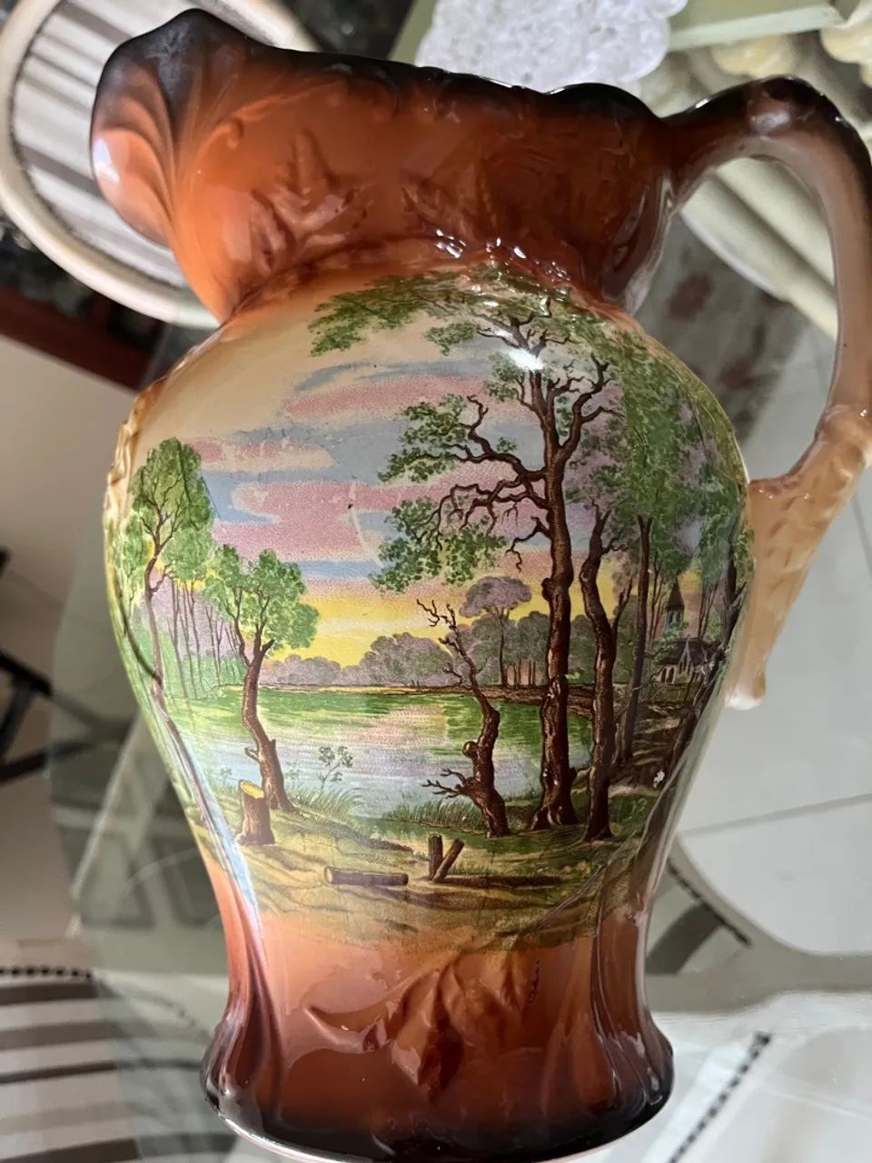Jarro Antigo  de Porcelana Limoges  - Foto 3