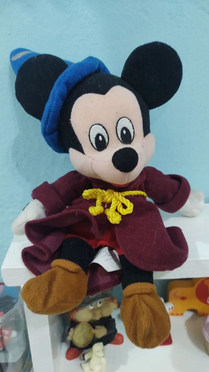 Mickey Mouse Fantasia Fantasy de Pelúcia Original Disney 