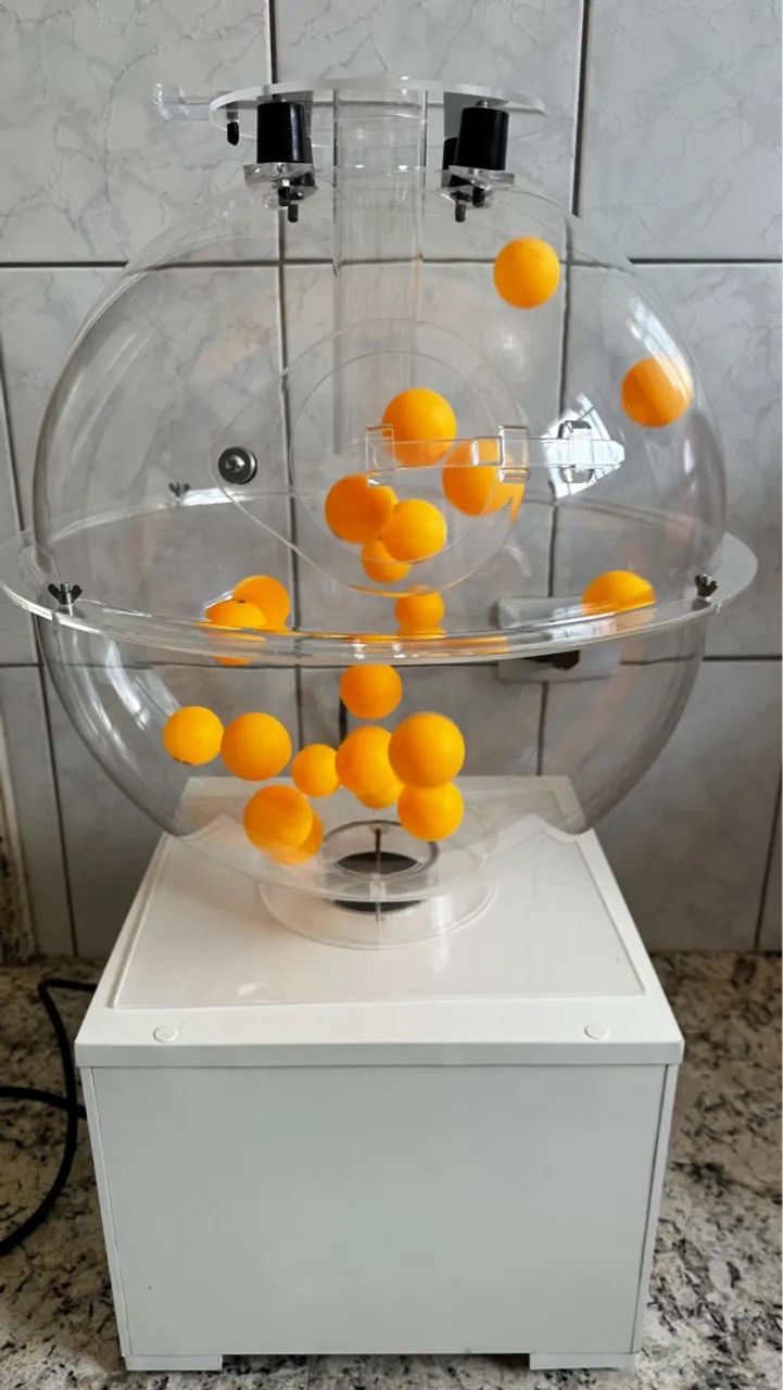 Globo sorteador pipoqueira 40 cm 