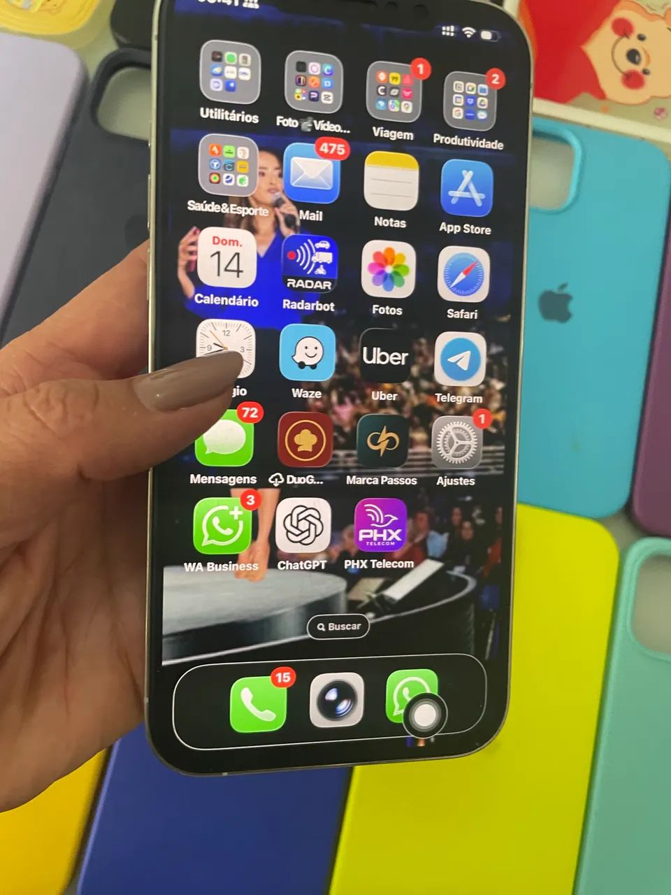 iPhone 12 Pro Max 256gb + 21 Capinhas - Aceito Troca