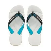 Chinelo de Dedo Branco, Azul e Preto Power 2 Havaianas novo