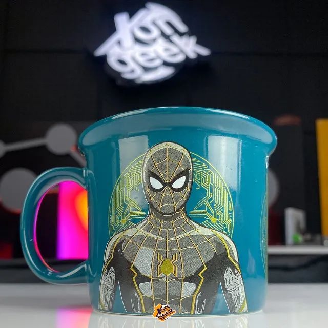 Caneca Camp Spider Man No Way Home Azul - Clube Comix