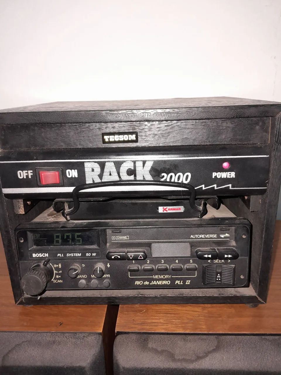 radio toca fitas bosch rio de janeiro pll 2 com 2 caixa polyvox e rack 2000  - Foto 3