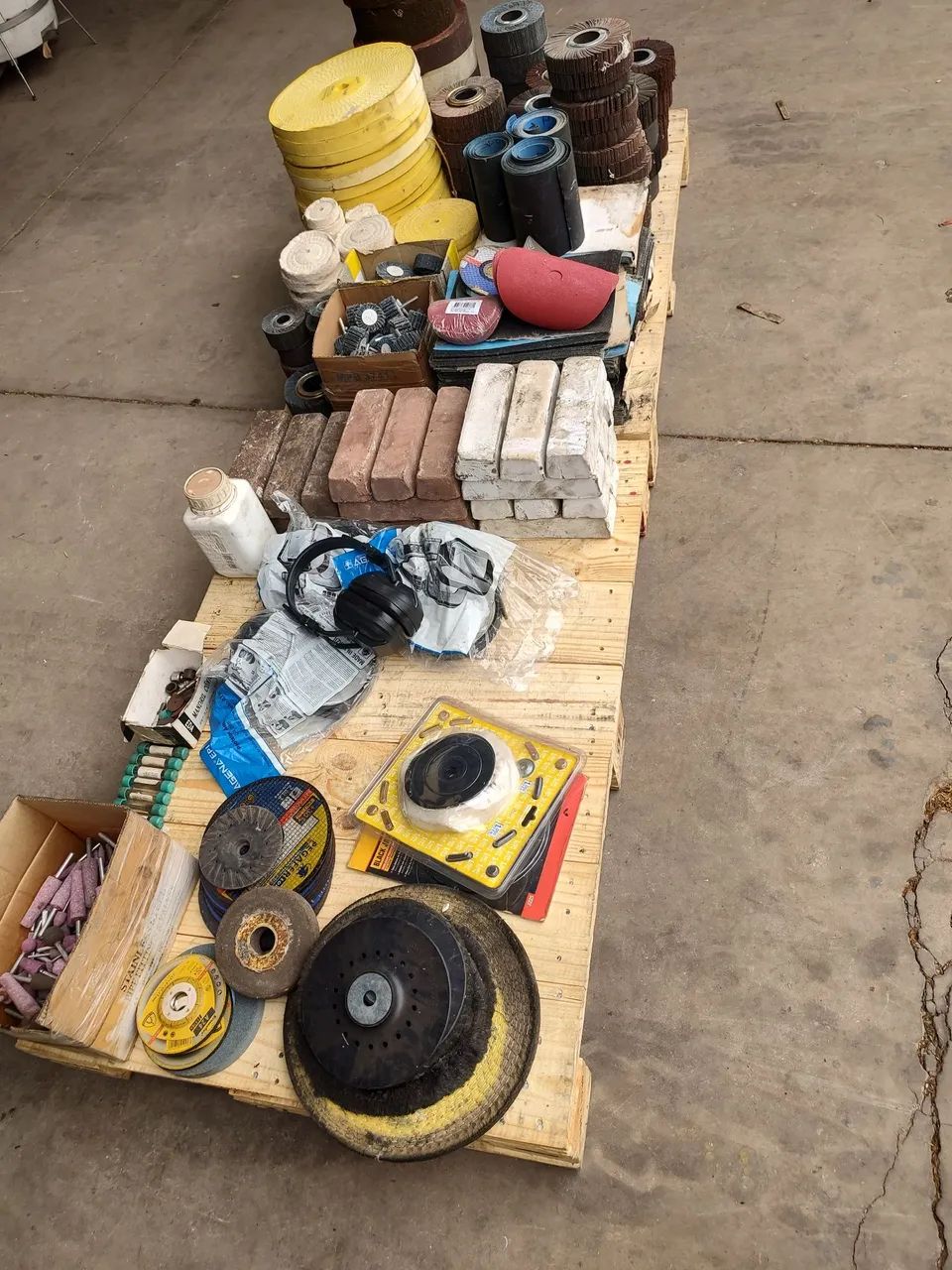 Lote materiais polimento lixa roda PG Massa  - Foto 2