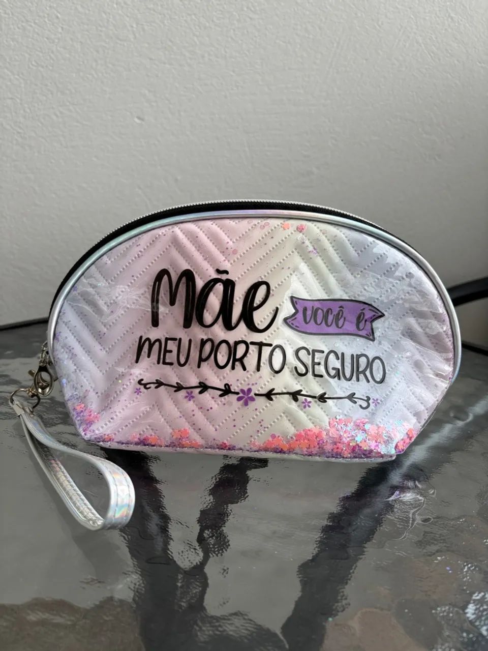 Necessaire Oval Dia das Mães 22x14x7