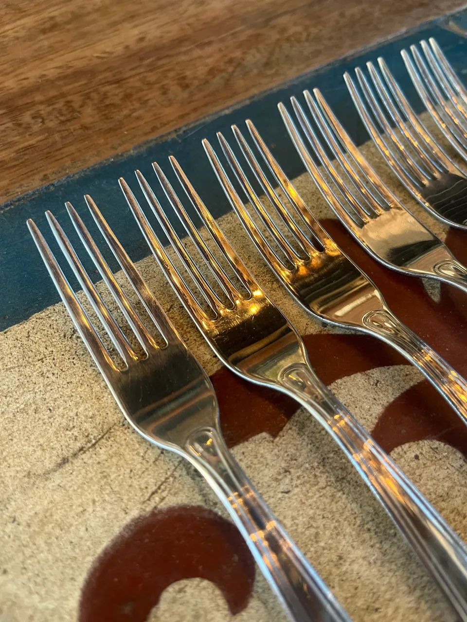 Garfos de sobremesas antigo - Foto 5