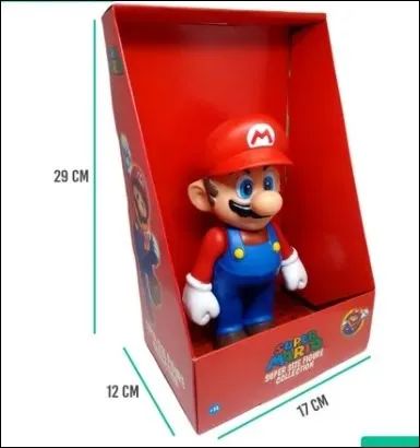 Boneco Colecionável Super Mario Bros Articulável (Com Caixa) Super Size Figure Collection