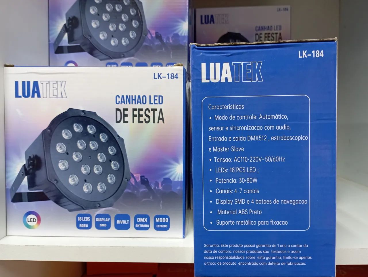 Canhão led para festa rgb Luatek