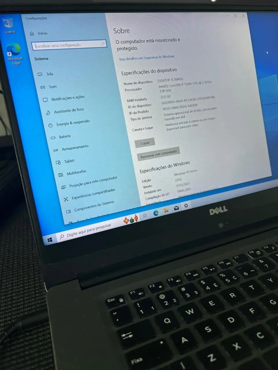 Dell Inspiron 7560 | Core I7 | 32GB | GeForce 940MX | SSD 1TB + 25OGB - Foto 2