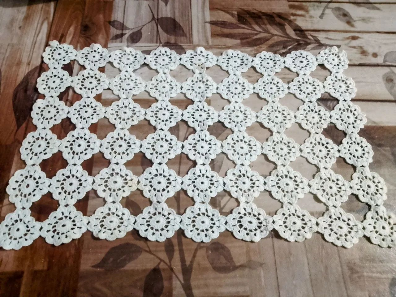 Toalhinha em Crochê 31 x 21 cm - Foto 2