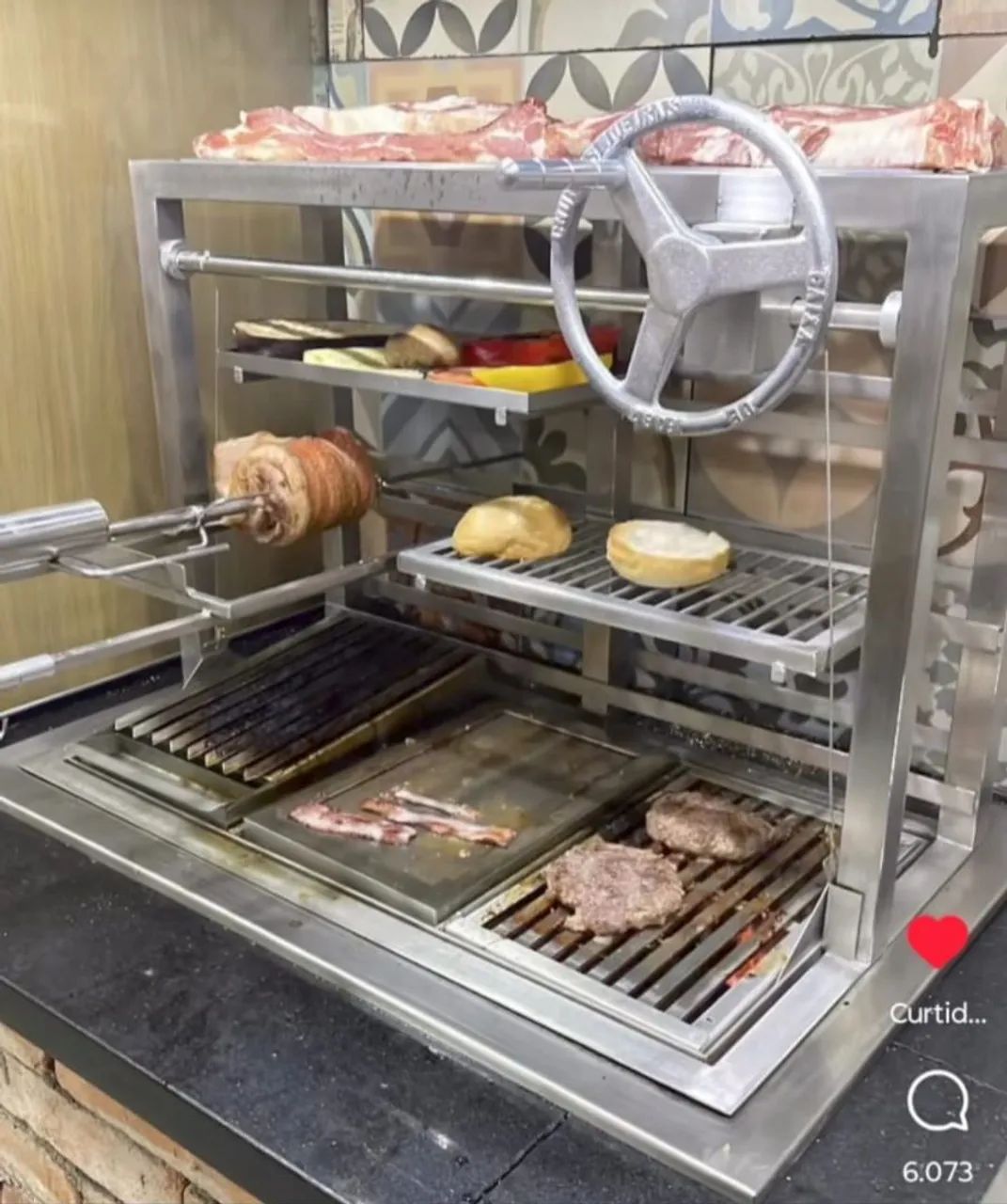 GRILL 100% INOX TOP DE LINHA - Foto 2