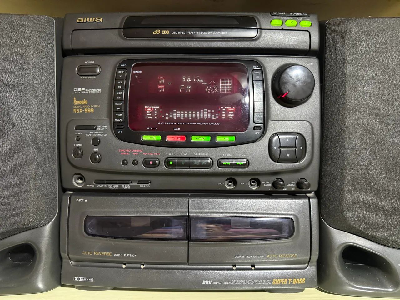 Aparelho De Som Aiwa Karaoke Nsx 999 - Vintage Raro! - Aparelhos