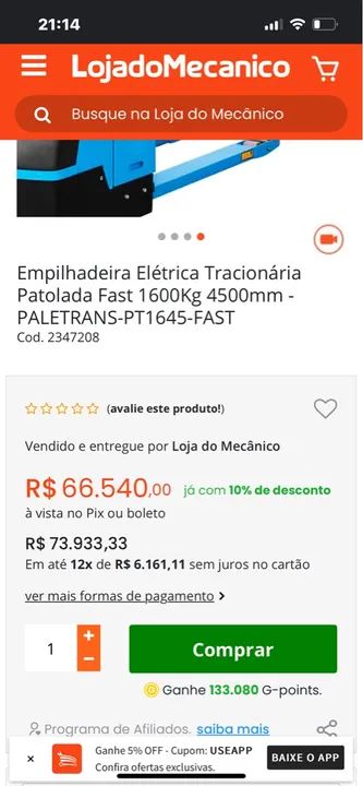 Empilhadeira elétrica elevação 4,50 m capacidade 1.600 kg tração elétrica - PT16/45-F - Foto 6