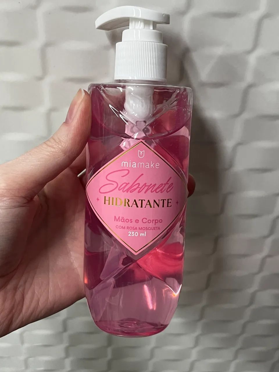Sabonete Hidratante Miamake Mãos e Corpo 230ml Rosa Mosqueta