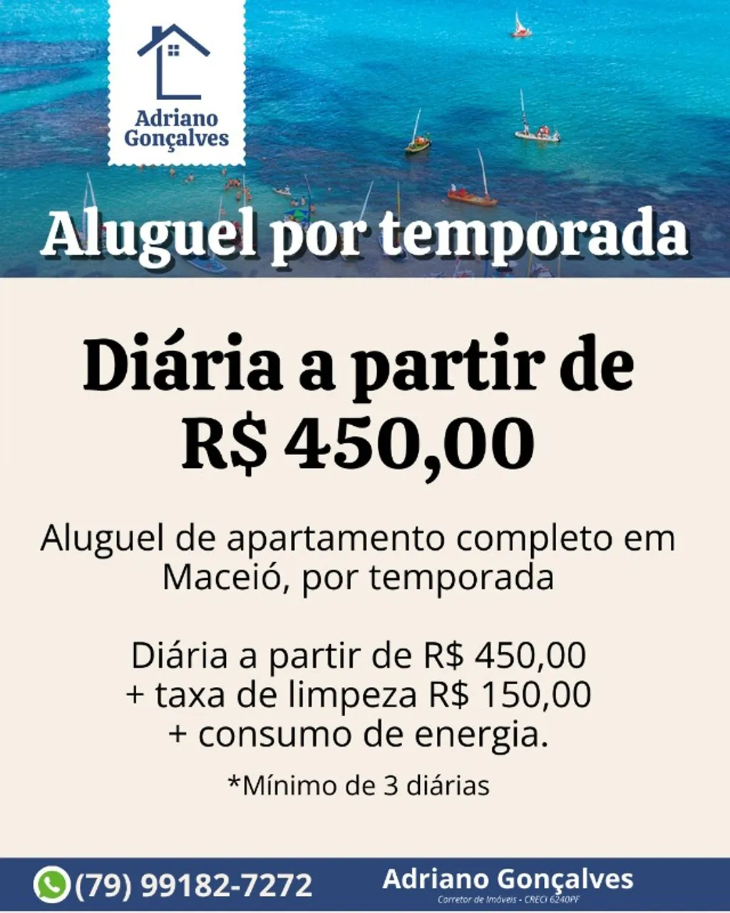 Apartamento Temporada em Maceió é na Ponta Verde!