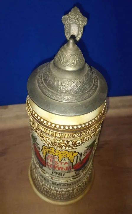 Caneca de chopp CERAMARTE 15ª Festa da Cerveja 1981 - Foto 4