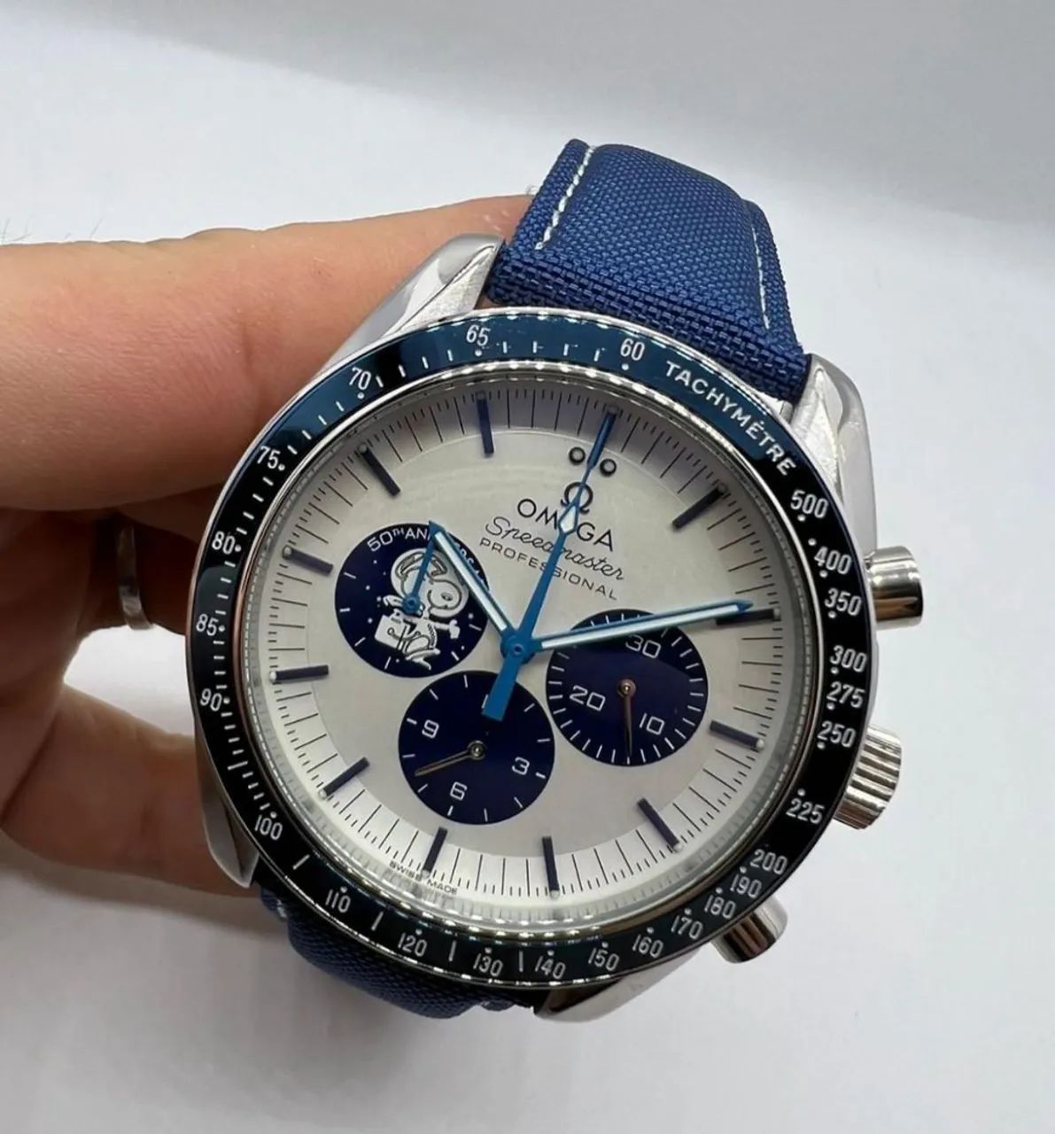 Relógio Estilo Omega Snoopy em Aço Inoxidável 904L - Foto 2