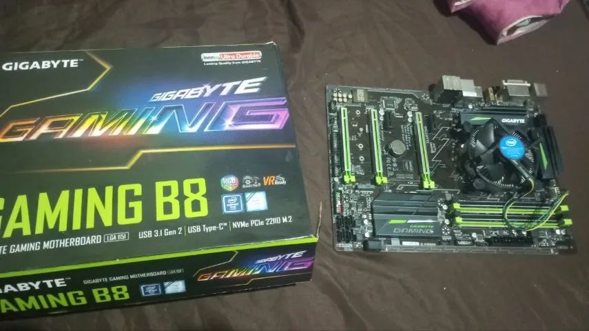 placa mãe gaming b8 gigabite mais processador i5 6º geração - Foto 5