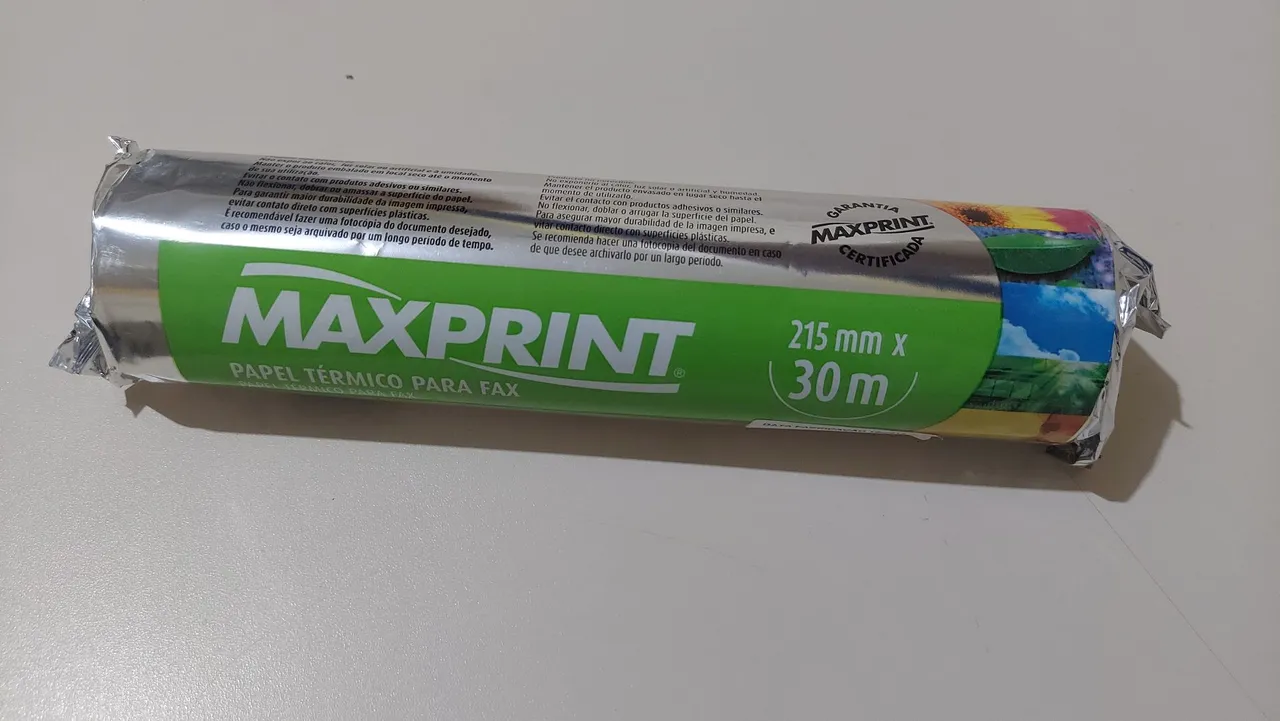 Papel Térmico Maxprint 215mm x 30m