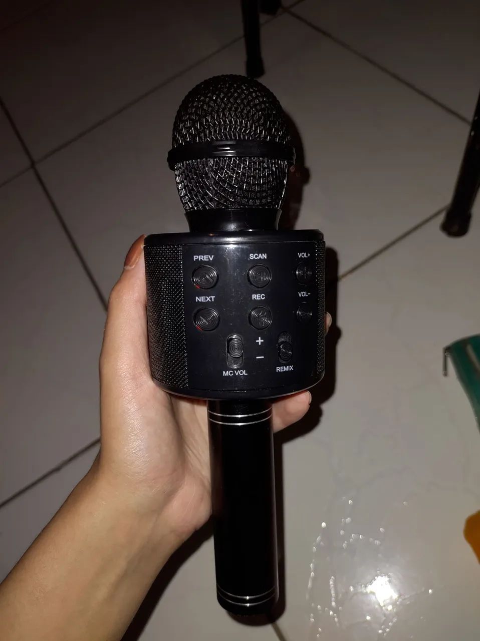 Microfone karaoke 
