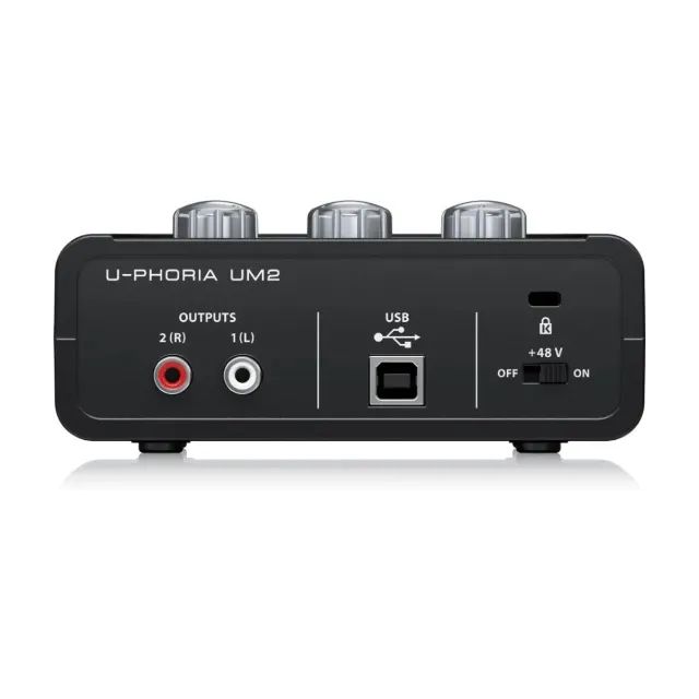  U-PHORIA UM2 Interface de áudio USB 2x2 para audiófilos com pré-amplificador de microfone - Foto 3