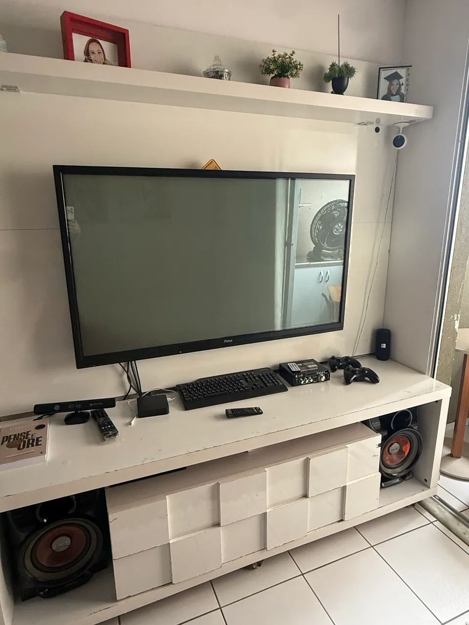 Painel de led com rack para sala  - Foto 3