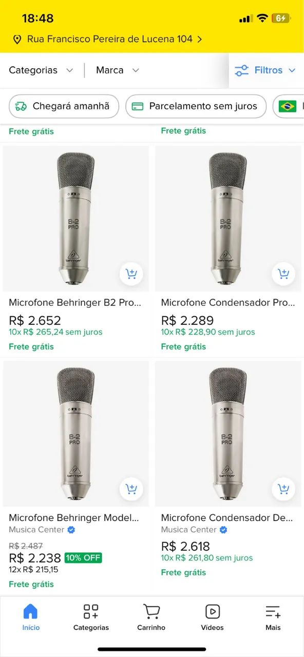 Microfone condensador Behringer B2 Pro - Foto 3