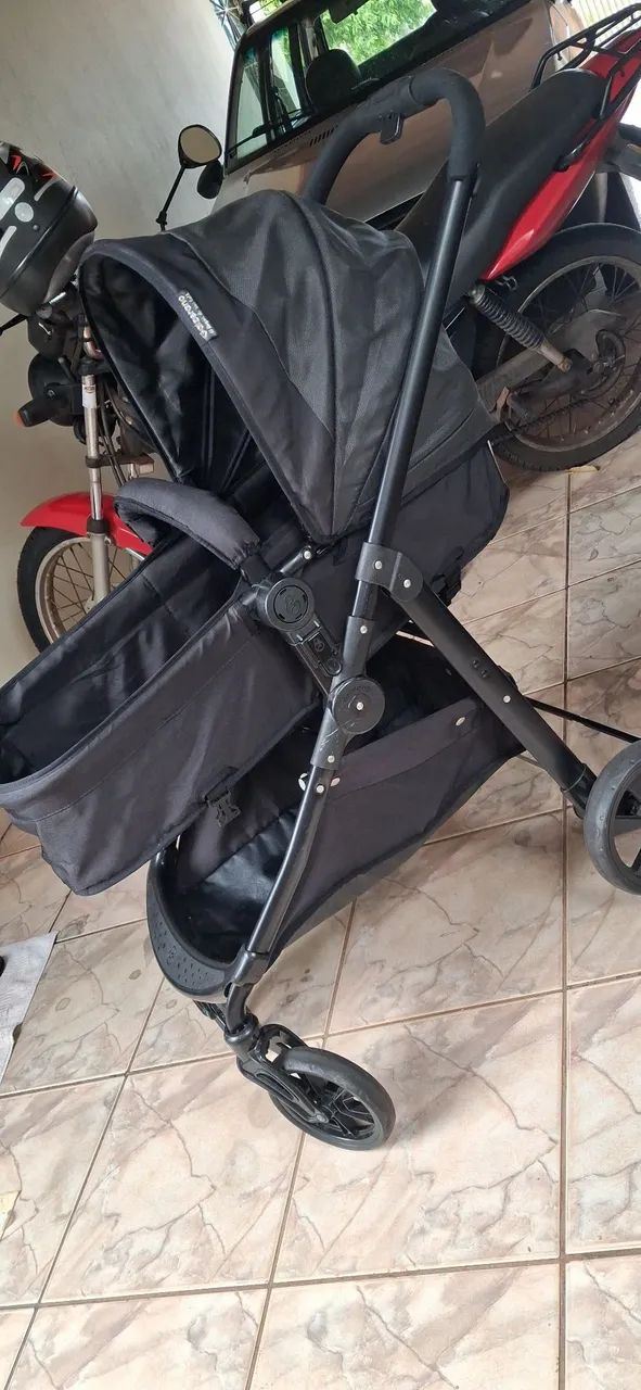 Bebê conforto com base + carrinho Moisés da Galzerano  - Foto 2