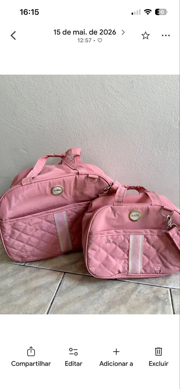 Kit bolsas maternidade