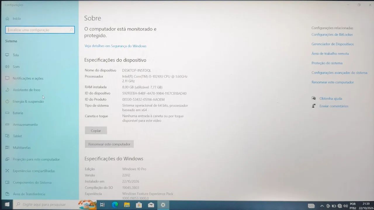 Notebook Dell core i5 da décima geração  - Foto 5