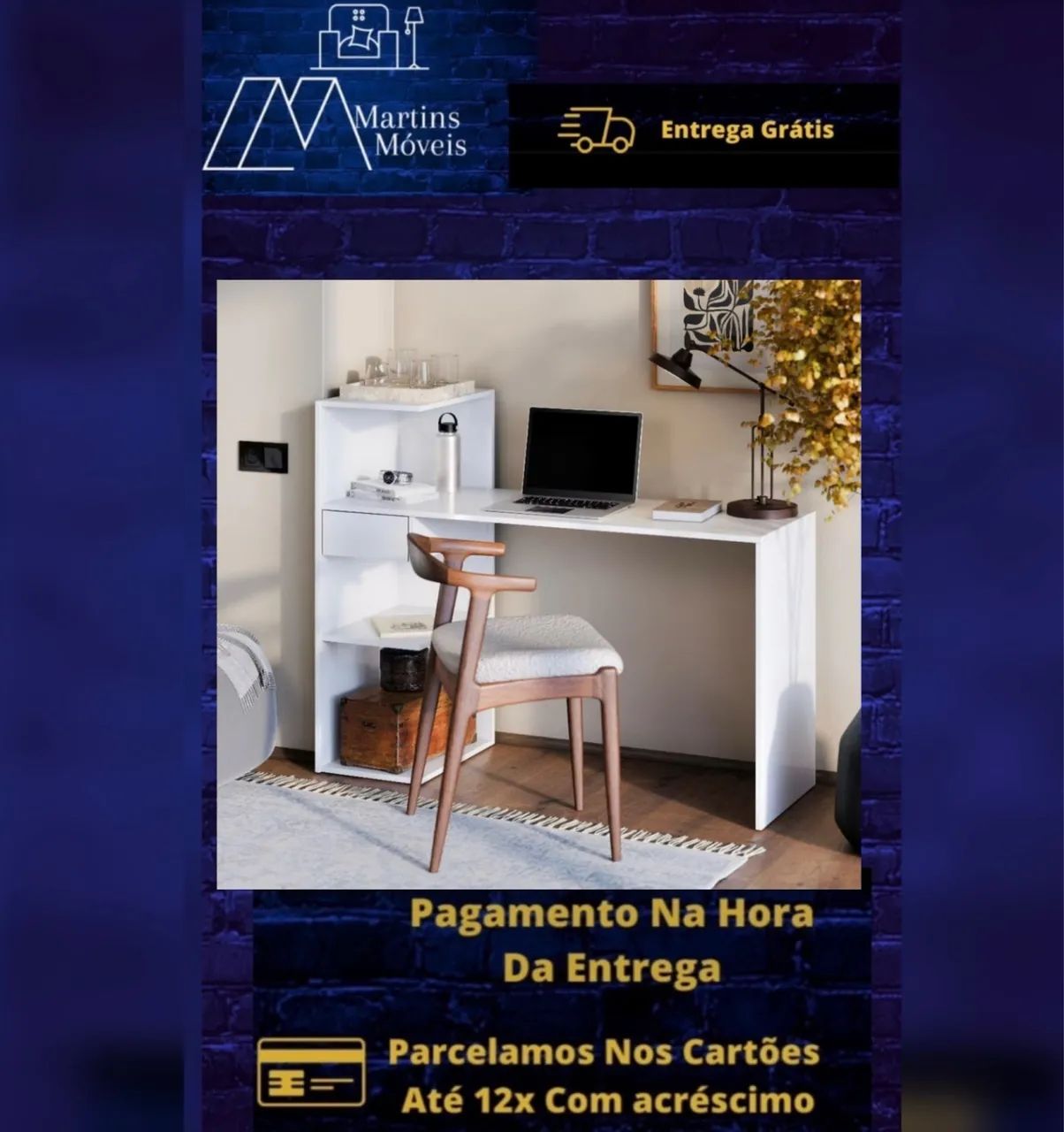 BIG PROMOTION*EURO DESK WITH SHELF - FREE DELIVERY, CARD PAYMENT ACCEPTED