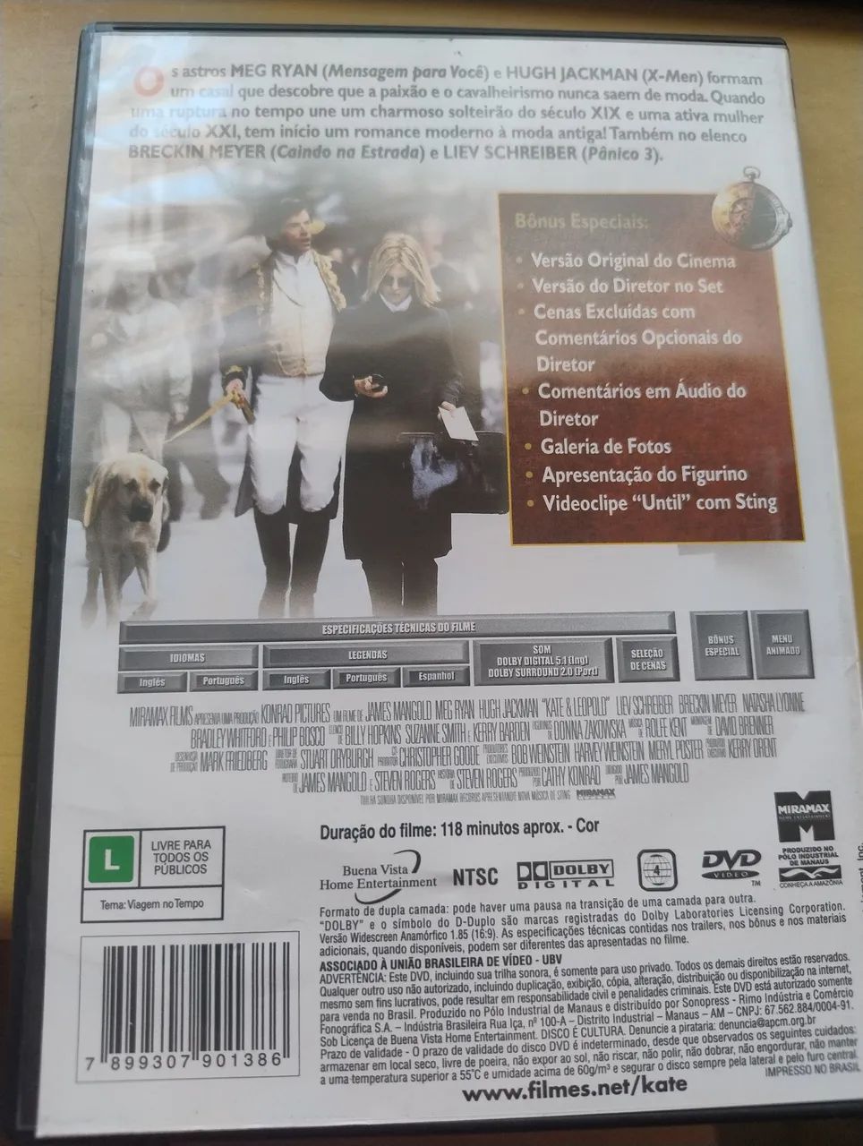 Dvd Kate&Leopold(so venda) - Foto 2