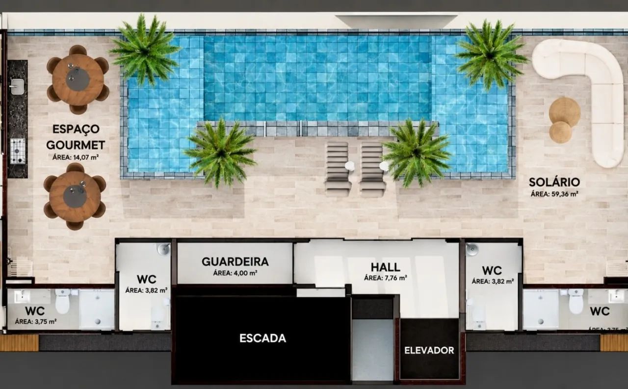 Flat Moderno com Lazer a 150m do Mar em Intermares PB - Foto 2