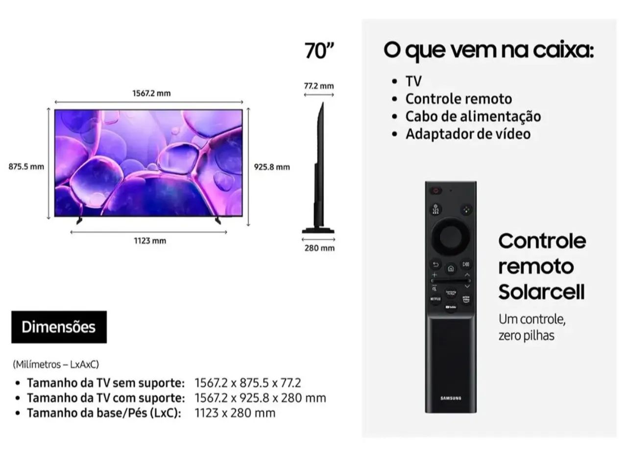 Tv Samsung 70 8500f - Foto 5