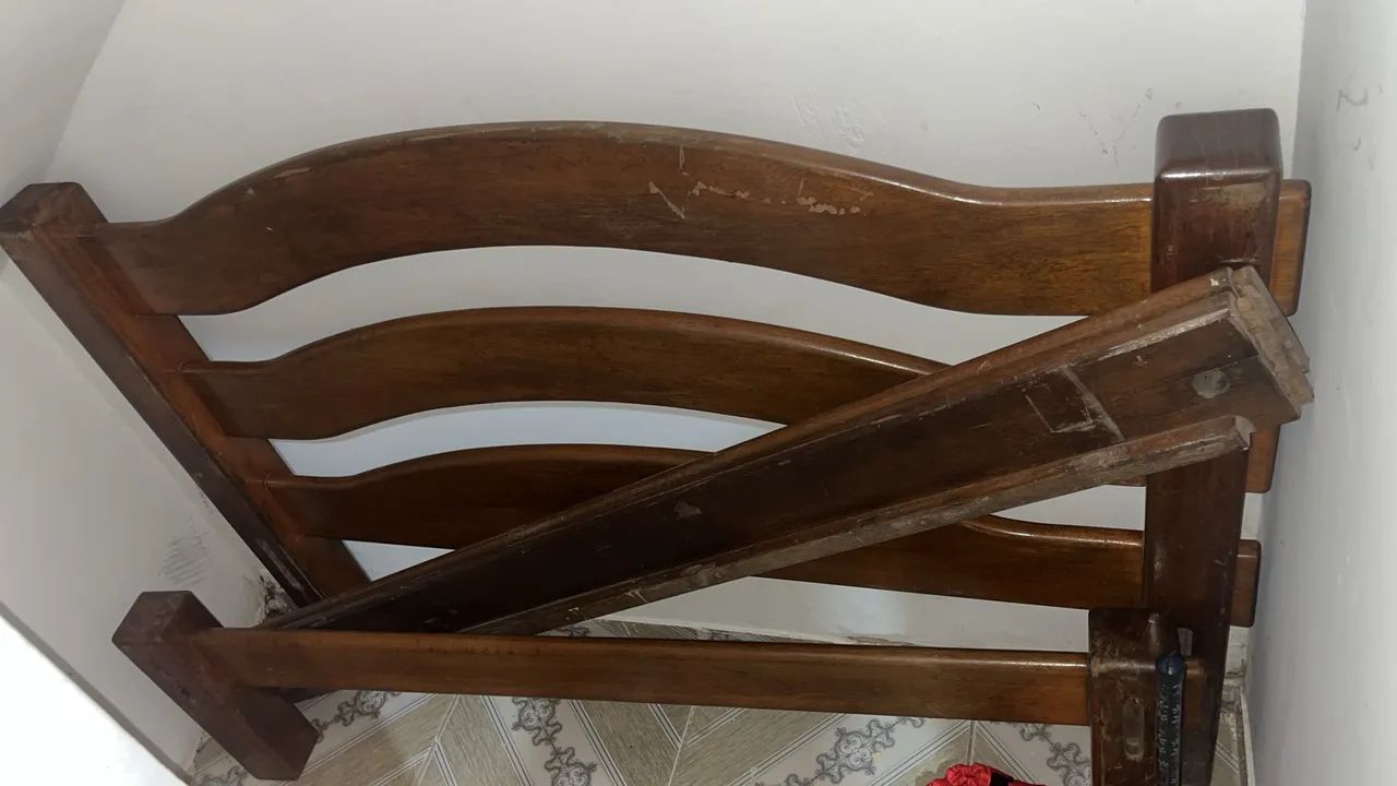 cama de casal de madeira - Foto 3