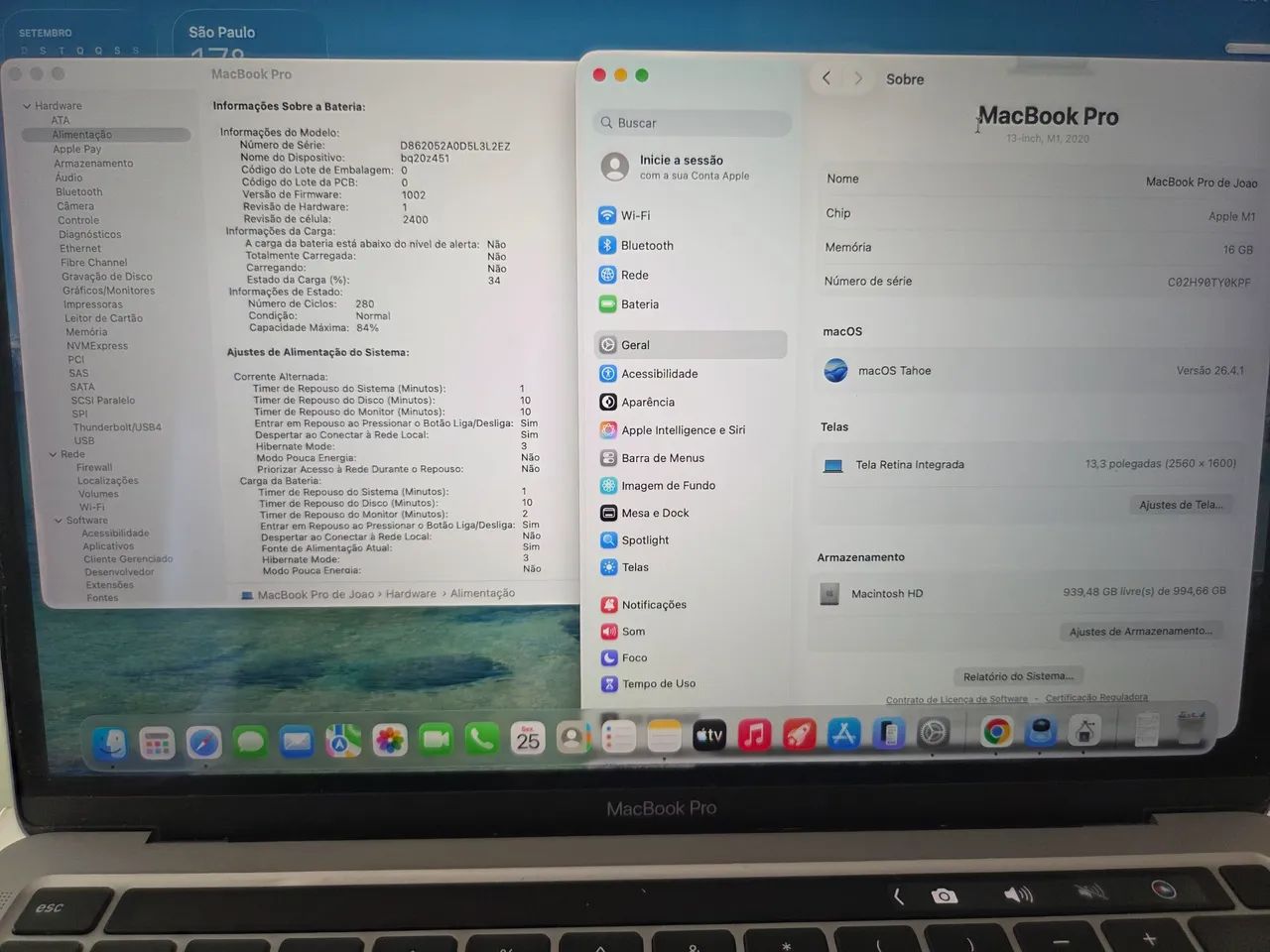 MacBook Pro M1 13 16GB/1TB 2020 - Excelente Estado + Caixa - Foto 3