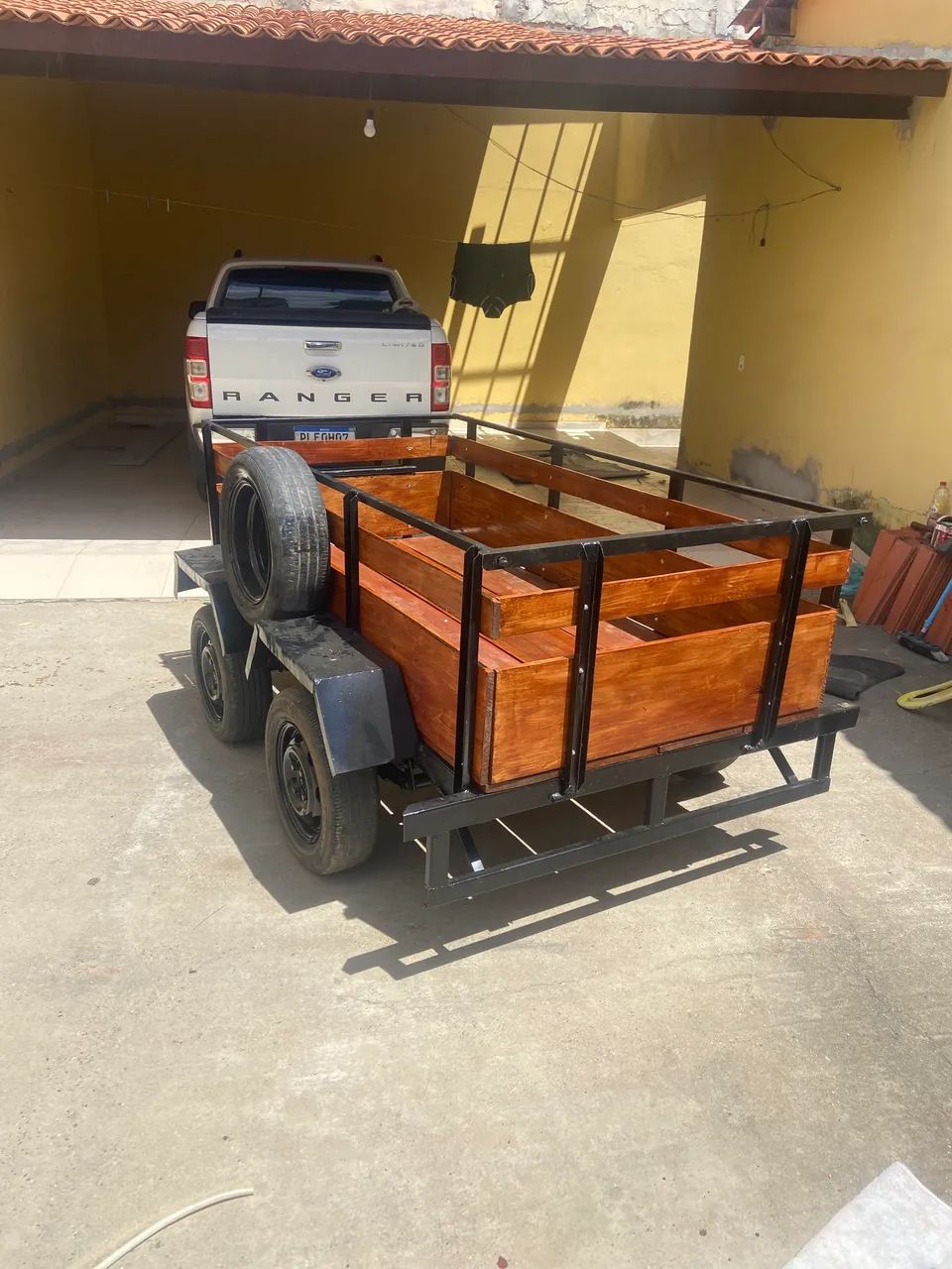 Reboque dóis eixo sem uso 7.000