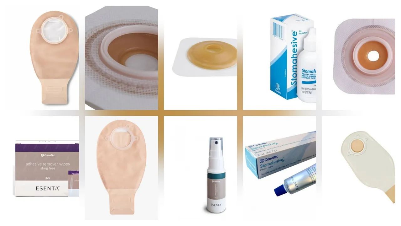 Produtos colostomia / ileostomia / estomia convatec  bolsa, pó, barreira, placa pomada 